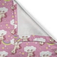 thumbnail image 5 of Ambesonne Cartoon Grommet Curtain, Unicorns on Clouds, 50" x 120", Pink Yellow White, 5 of 6