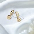 thumbnail image 3 of Dainty Bee Huggie Hoop Earrings, S925 Sterling Silver Post 14K Gold Plated Bee Dangle Hoop Earrings for Women Gold Huggie Earrings Butterfly Gifts for Women, 3 of 7