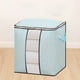 thumbnail image 5 of Bolsa de almacenamiento resistente con asas reforzadas, organizador extragrande para ropa, con doble cremallera para ahorrar espacio en viajes y organizar el hogar, 1 caja Aestivo | Azul, 5 of 7