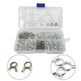 thumbnail image 3 of Ana 100PCS Stainless Steel Car Double Wire Fuel Line Hose Tube Spring Clamps Clips, 3 of 9