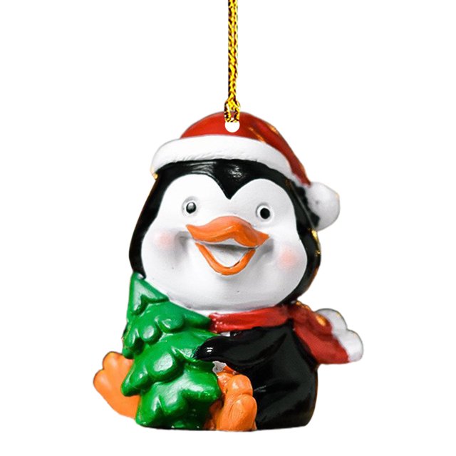 CSChome Christmas Pendant Decorations Christmas Tree Pendant Snowman Shape Good Detail Colorfast Hanging Home Decor New Year Gift Ornament (Car)