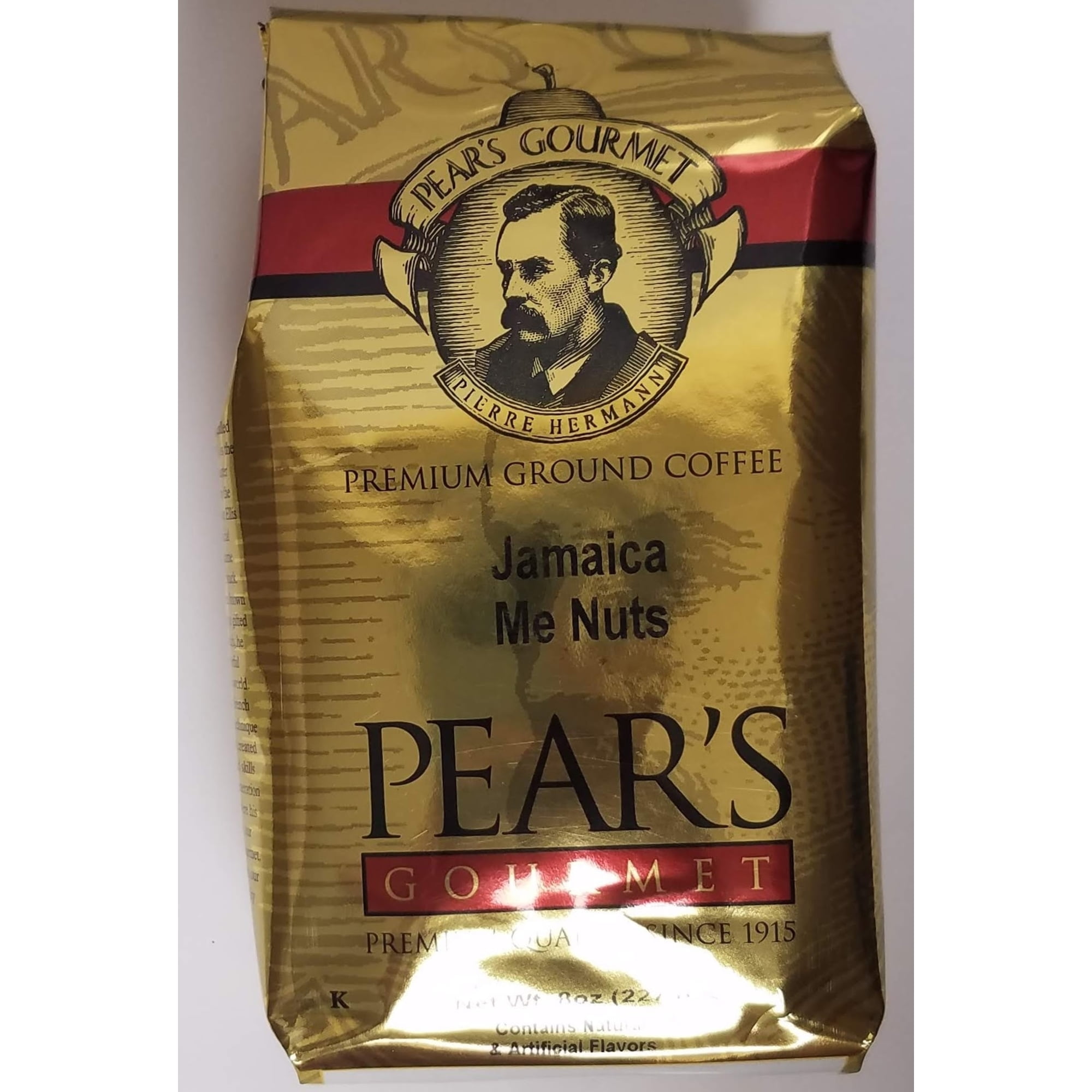Pear Gourmet Coffee Jamaica Me Nuts Flavored Coffee, 8 Ounces Medium