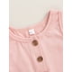 thumbnail image 5 of Vestido de bebé niño color sólido sin mangas O-cuello botón mono Nituyy Jersey con botones para bebé, 5 of 5