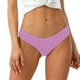 thumbnail image 4 of Audhol Panties for Women! Women Low Waist Panties Solid Color Briefs Elastic Waistband Seamless Female Briefs Soft Solid Color Cotton Panties Thongs for Women F S, 4 of 5