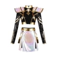 thumbnail image 1 of 5pcs KPop Demon Hunters Huntrix Costume Women Mira Full Set Cosplay Stage Performance Outfits Kpop Demon Hunters Merch Fancy Dress Costumes for Halloween Carnival Party#Black M, 1 of 5