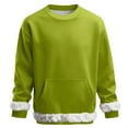 thumbnail image 2 of LNWUY Sweatshirts For Men Crewneck Fall Casual Long Sleeve Pullover Tops Lightweight Sweatshirt With Pocket Green L, 2 of 6