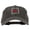 Black, variant on New Mexico with Map Outline Embroidered Washed Cotton Twill Cap - Brown OSFM