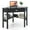 Black, variant on Demi Bonn Corner Wooden Piece Laptop Computer Desk, Small Home Office Desk Study Writing Table, Black
