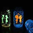 thumbnail image 4 of Crystals and Healing Stones Promotion Sale! Glow in The Dark Gravel Fish Tank Aquarium Gravel Sand Decorative Gravel Rocks Aquarium Gravel Stones for Home and Fairy Garden Decoration (Sky Blue), 4 of 5