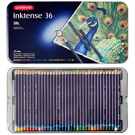Recycled Pencil Set - Derwent Inktense Pencil 36-Color Tin Set