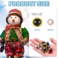 thumbnail image 2 of Ojos de seguridad Uxcell de 14mm, 20 piezas de ojos de seguridad realistas para muñecas de ganchillo con arandelas para accesorios de decoración de muñecas, Halloween, Amarillo, 2 of 6