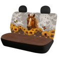 thumbnail image 2 of Uourmeti Horse Sunflower Butterfly Design Car Seat Covers Full Set Auto Interior Decor Protector Easy to Install Washable Non Slip Fit for Sedans Trucks, 2 of 9