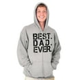 thumbnail image 3 of Best Dad Ever Cool Fathers Day Gift Zip Hoodie Sweatshirt Men Brisco Brands S, 3 of 6