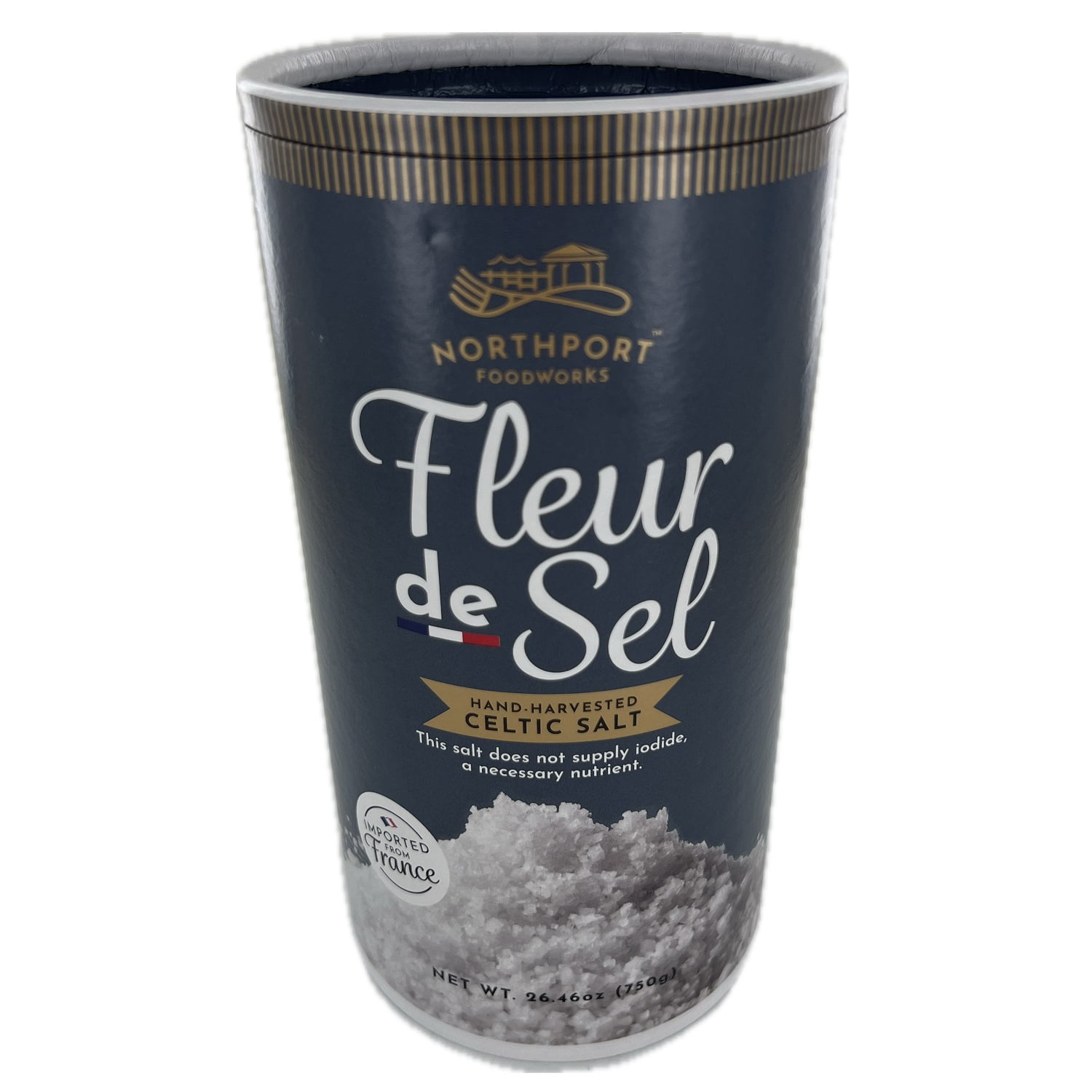Northport Foodworks Fleur de Sel Hand-Harvested Celtic Salt, 26.46 Ounce