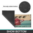 thumbnail image 3 of Coffee Black Vintage Pattern Kitchen Rug Set Of 2,Kitchen Rugs Mats with Dirty Resistance,washable,Non-Slip,kitchen Rugs and Mats 17.7x24+17.7x48inch, 3 of 7