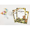 thumbnail image 4 of Inkdotpot 30Jungle Animals Baby Shower Invitation Cards Gender Neutral Fill In Blank Invites, 4 of 7