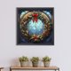 thumbnail image 4 of Pintura de diamante 5D DIY Taladro redondo completo Guirnalda de Navidad Kit de vidrieras Decoración FLhrweasw  Nuevo, 4 of 9