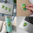 thumbnail image 4 of Jamaica Skull Sticker, Jamaica Flag Decal, Jamaica Assesories, Skull Bumper Stickers for Cars, Jamaican Flag Skull Vinyl Sticker - Stickers for Laptop Water Bottle Phone Car Window Helmet 3" (3x3inch), 4 of 6