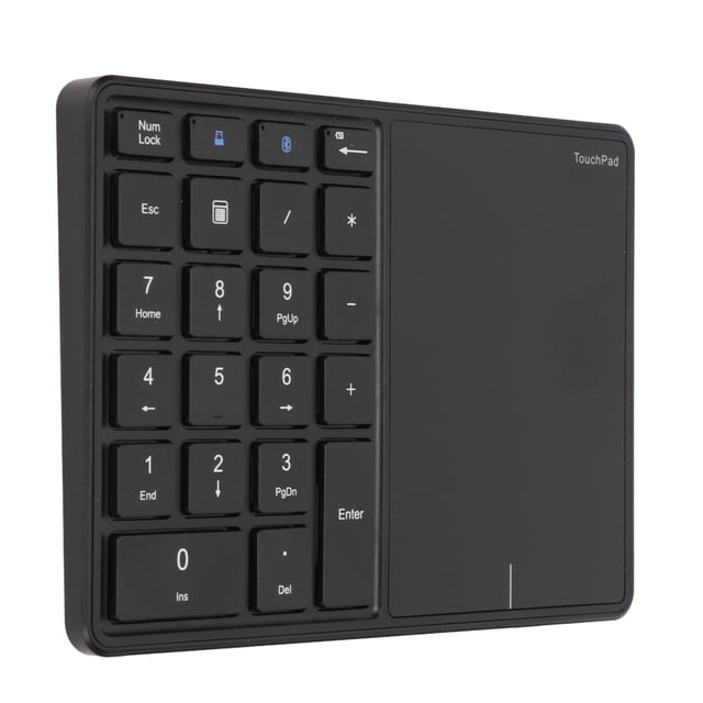 Teclado Numérico Inalámbrico, Batería De 500 MAh BT 2.4G Tipo De Conexión C Carga Teclado Numérico USB Modos Duales Con Panel Táctil Para OS X Para Win Para Android