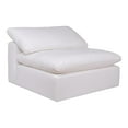 thumbnail image 2 of Moe's Home Collection Clay Armless Chair Livesmart Fabric - Color:White-Color:White, 2 of 9