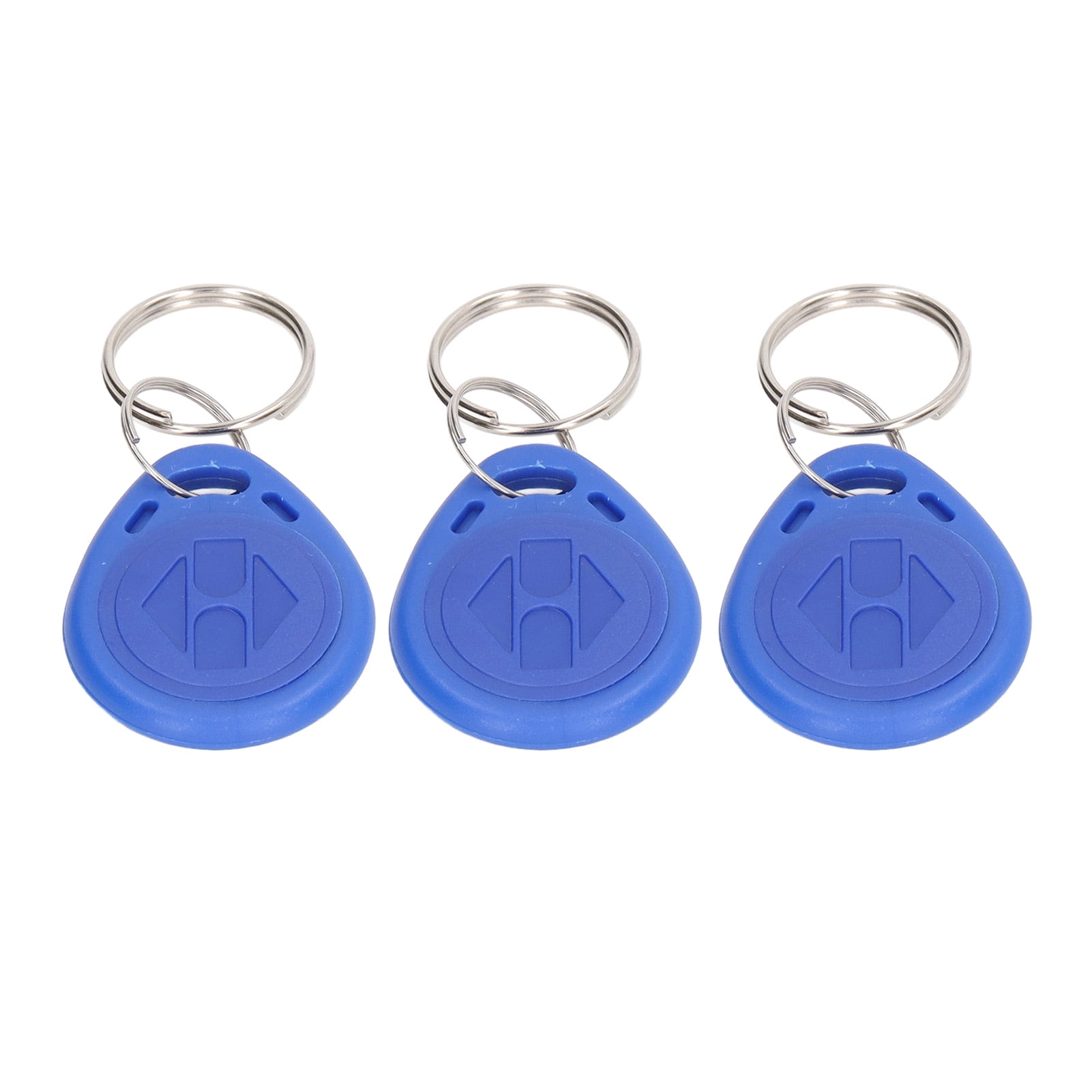 M Buder 100 Pieces RFID Key Fob Keychain Readable Door Access Control Token Tags 125KHz ID Card Blue