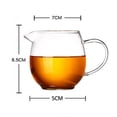 thumbnail image 2 of Jarra para crema, taza de té, cristalería, jarra de leche de vidrio multiusos, mini jarra 300ml 85cmx5cm, 2 of 9