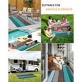 thumbnail image 5 of Outdoor Rug 6x9 ft Farmhouse Rustic Wood Texture Waterproof Outdoor Patio Rug Mat Non Slip Outside Area Rugs Carpet for RV,Camping,Porch,Deck,Pool,Balconybackyard,Aqua Blue Grey, 5 of 9
