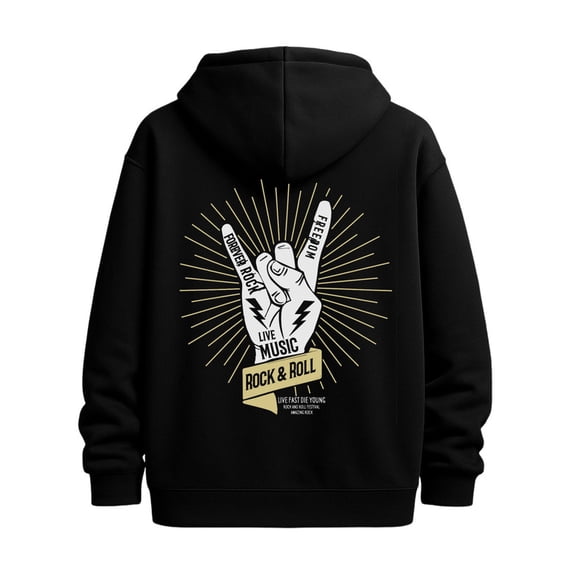 Rock & Roll Tee sweatshirt music men long sleeve black Everyday & Formal Wear graphic button Original Unisex Shirt Graphic tshirts Retro Unisex Shirt Graphic tshirts