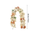 thumbnail image 3 of Guirnalda de hojas de arce para Halloween de 172 cm | Enredadera colgante de ratán de plástico multicolor | Decoración para Acción de Gracias y Navidad | Decoración para fiestas con chimenea | 1, 3 of 7
