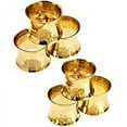 thumbnail image 6 of SKAVIJ Napkin Rings Pack of 50 for Everyday, Dining Table Decoration Hammered Metal Napkin Holder Gold, 6 of 6