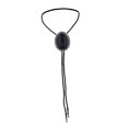 thumbnail image 1 of PU Bolo Boda hecha a mano Collar de traje ajustable para Halloween Negro-1 Zulema Corbata Bolo Tie, 1 of 8