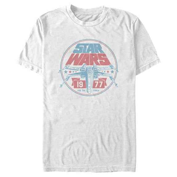 Men's Star Wars: A New Hope X-Wing Fighter 1977 Use the Force Graphic T-Shirt
