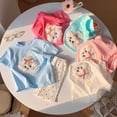 thumbnail image 6 of lnmuld Girls Summer Casual Short Sleeve T-Shirt, Cute 3D Design Soft Round Neck Tee for Children Color:White,Size:2-3 Years, 6 of 8