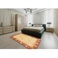 thumbnail image 4 of Ahgly Company Indoor Rectangle Abstract Orange Oriental Area Rugs, 3' x 5', 4 of 6