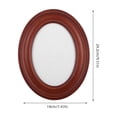 thumbnail image 2 of Dayesque 5x7 Inch Wooden Oval Picture Frame - Tabletop & Wall Hanging Photo Frame, Ideal Gift for Mother's Day and Christmas, 2 of 8