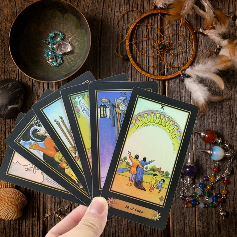 sishui Tarot Cards Deck with Guidebook- Traditional Standard Tarot Decks, Tarot Cards with Meaning on it, Pink Tarot Cards for Beginners(4.75 x 2.76) : Toys & Games