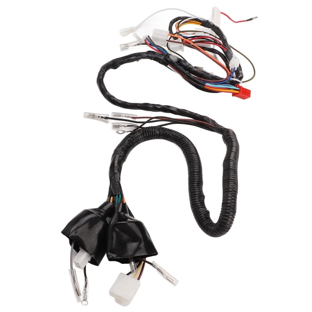 Complete Electric Wiring Harness, ABS TPU Functional Main Harness Pigtail Heat Resistant For Motorcycle