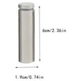 thumbnail image 3 of Speravity Tornillo publicitario Hueco de alto brillo Diseño aerodinámico Espejo de vidrio Clavo Tuerca ligera Perno Soporte para colgar en la pared 12x20 Herramientas y ferretería 19x60mm Speravity TO008095-24B, 3 of 6