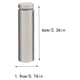 thumbnail image 4 of Scienceny Tornillo publicitario Hueco de alto brillo Diseño aerodinámico Espejo de vidrio Clavo Tuerca ligera Perno Soporte para colgar en la pared 12x20 Herramientas y ferretería 19x60mm Scienceny TO008095-24B, 4 of 6