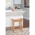 thumbnail image 2 of Powell Furniture D1020B16CS Dale Saddle Bar Stool Natural Wood, 2 of 10