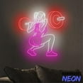thumbnail image 4 of Handmadetneonsign Gym Club Neon Sign, Gymer Led Sign, Weightlifting Neon Light, Barbell Wall Decor 91736, 4 of 5