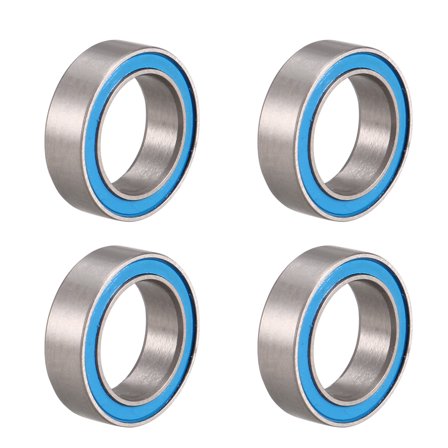 MR128-2RS Deep Groove Ball Bearing 8x12x3.5mm Double Sealed ABEC-3 Bearing 4-Pack