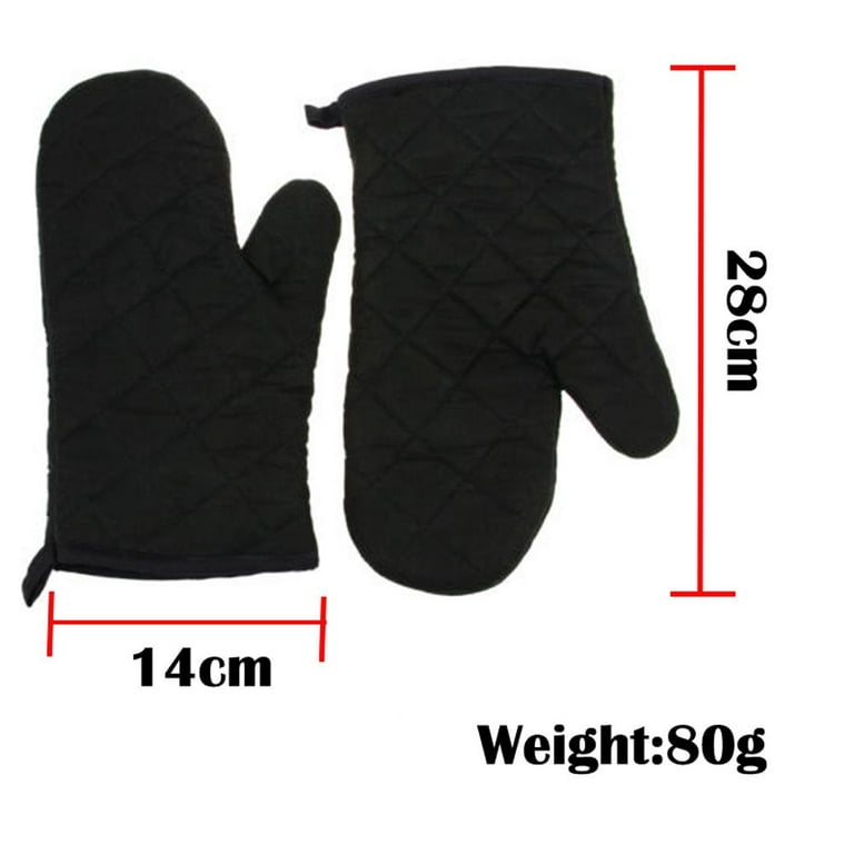 Oven Baking Gloves Thick Heat Resistant Insulation Heat Proof Cotton Oven  Glove Pot Holder Cooking Mitts Kitchen Essential 1 Pair