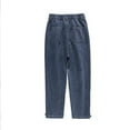 thumbnail image 5 of Aofany Women's High Waisted Jeans Fashion Leisure Plush And Thick Winter Straight Denim Pants Pencil Trousers, 5 of 6
