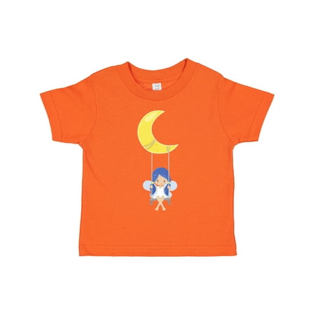

Inktastic Stardust Fairy Cute Fairy Fairy on a Swing Moon Girls Toddler T-Shirt