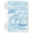 thumbnail image 2 of A5 Water Ripple Gradient Spiral Notebook, 5.51*7.99 Inch Aesthetic Pastel Journal, 120 Pages Lined Writing Notebook for Note Taking, Journaling, Daily Planning & Desk Organization, Light Blue, 2 of 7