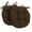 Chocolate Brown, variant on 16-inch Solid Twill Round Tufted Chair Cushions (Set of 2) - Chocolate