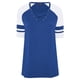 thumbnail image 4 of Camiseta tipo túnica Happy Sailed Summer a rayas con cuello en V para mujer, 4 of 5