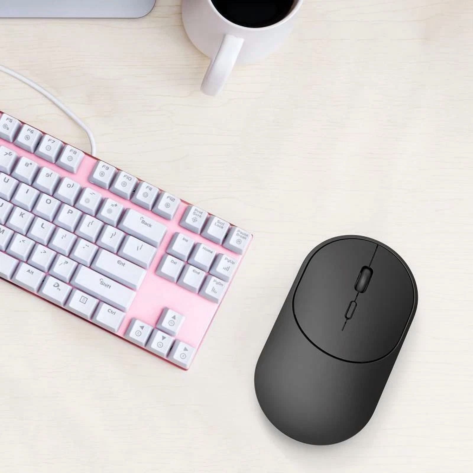 Dual Mode Wireless Rechargeable Mouse Bluetooth And 2.4G With Usb Nano Receiver