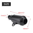thumbnail image 4 of Silenciador Universal para motocicleta, tubo de escape, punta de tubo de escape, acero inoxidable, negro, 4 of 10